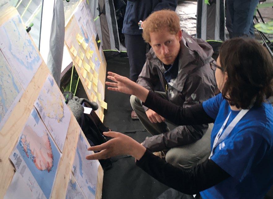 As would be the reality in a real-life emergency, MapAction s team of volunteers worked at the heart of coordinating bodies, helping to map the changing needs of communities as the emergency unfolded.