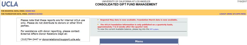 4. Easiest way to search is to enter University Fund # (5 numeric digits) or Fund # (5