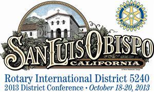 Watch the promo video here: District 5240 Conference Video Friday October 18, 2013: Conference Overview 3:00 pm 5:00 pm: Opening Plenary Session; District Business; Council on Legislation Report by