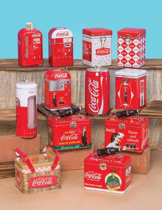 Assortment COKE18-36 COKE18-36D Item: COKE18-36 Coca-Cola Assortment - Pack 36 Bulk Pack Consists of 6 each of the following: 660227 Can Bank 4-1/4 Dia.