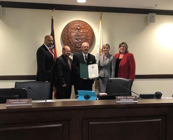 Commissioners honor CCDES employee with Citation At the Board of Commissioners Sunshine Meeting on September 20th, the Chester County Commissioners honored Rob Linnenbaugh with a Citation of
