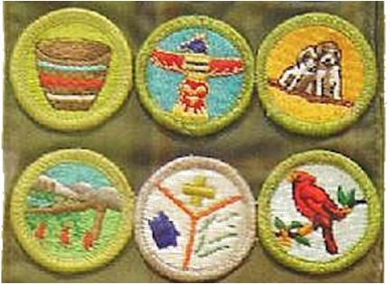 Earning Merit Badges A Boy Scout can begin working on merit badges as soon as he joins a troop, but no merit badges are required for advancement until he receives his First Class rank.