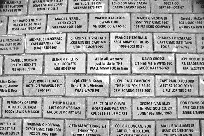 Page 6 2nd Bn 1st Marines Newsletter Memorial Bricks Make a Long Lasting