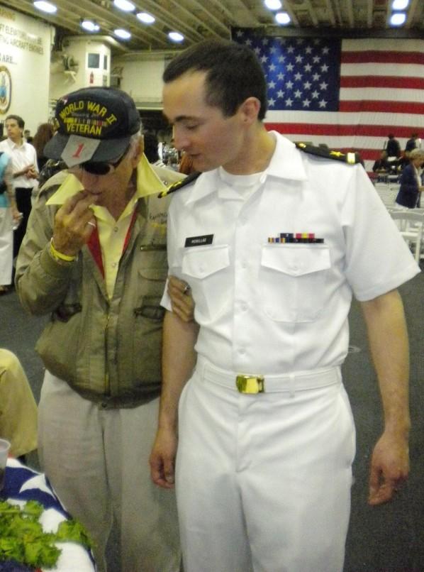 Roughead, Captain Jeff Amick, USN, captain of the USS Iwo Jima