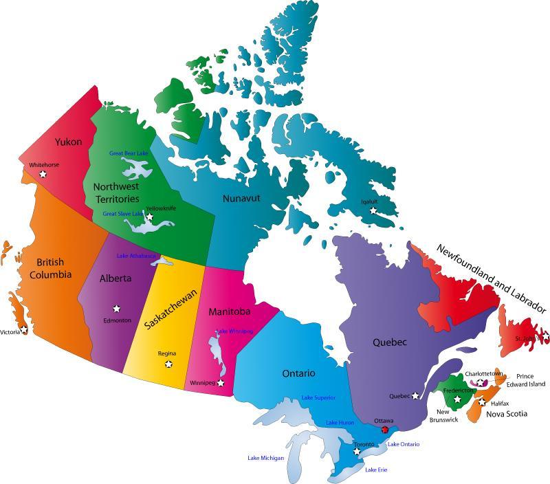 Structure Most provinces and territories have some form of regionalized health services