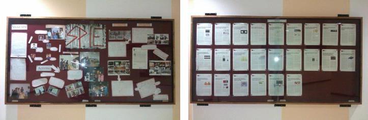 SPIE Lounge Notice boards An initiative of the department was to introduce Notice boards