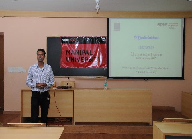 Hebbar, Director of Manipal University s School of Information Sciences (speaker in top photo).