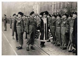 Page 5 On Saturday, February 6, 1954, over 20,000 gathered at the front of the City Hall, Belfast to watch the The Royal Ulster Rifles receiving the Freedom of Belfast, the first regiment to do so.