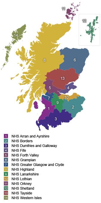 Spread of CR services across Scotland 14 individual Health Boards CR service attached to each HB CR teams core multidisciplinary