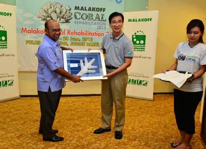 CORAL REHABILITATION PROGRAMME Malakoff continued its commitment to preserve the marine ecosystem in Malaysia by championing its