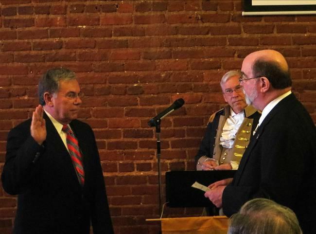 Ralph Michael Collier was inducted as the newest member of Lyman Hall chapter.