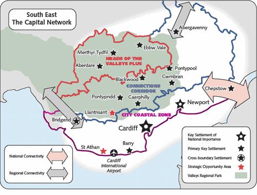 8. South East Wales Capital Region The coastal zone of the Area is recognised as being the main economic driver and its competitiveness needs to be sustained in order to raise the full economic