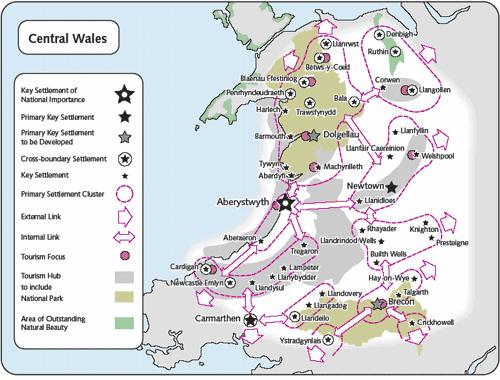 4. Central Wales The Plan identifies this Area as the heartland of rural life and a store of Wales environmental capital.