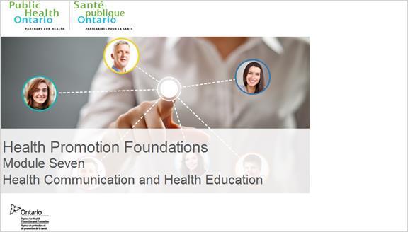 Health Promotion Foundations - Module Seven 1. Health Promotion Foundations - Module Seven 1.