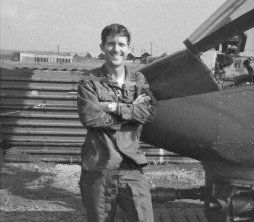 Reeder standing in front of a Bell AH-1 Cobra helicopter in Vietnam shortly before he was shot down. (Courtesy William Reeder Jr.) What were the two worst things about being held captive?