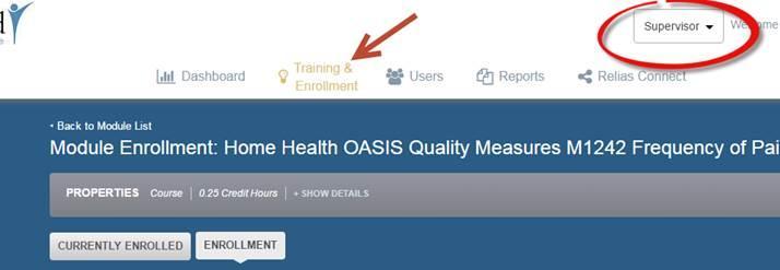 agency are included? 55. Do you have the Course ID numbers in Kindred Link for the measure specific education? The calculation of outcome measures requires a completed quality episode.