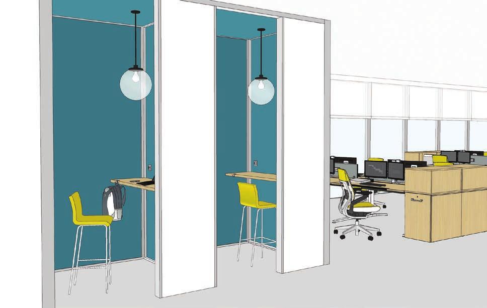 Height adjustable work surfaces allow users to change postures throughout the day, a boost to individual energy