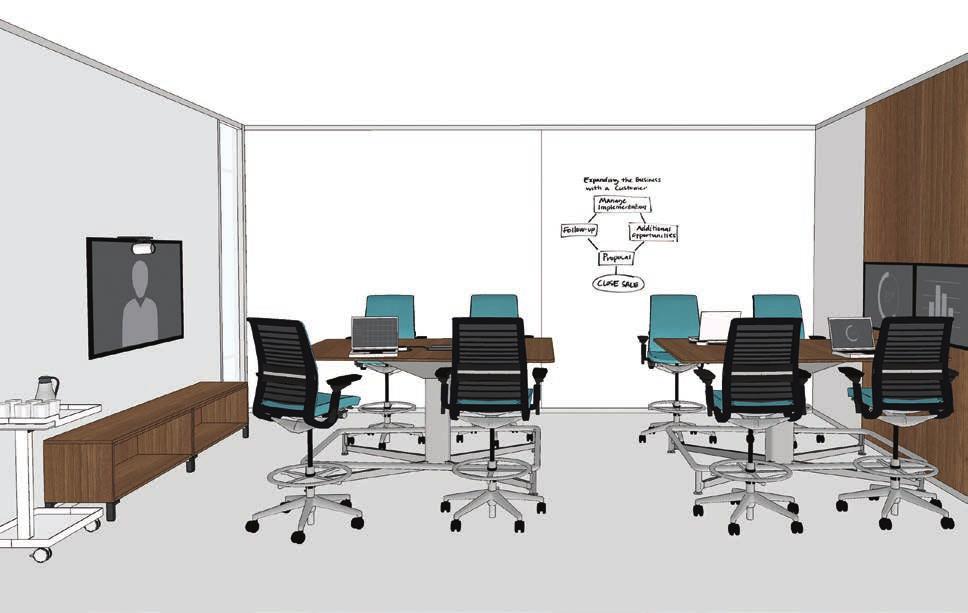 MEETING ZONE MEETING ZONE Idea 3 Idea 4 External View Table shape, height and configuration