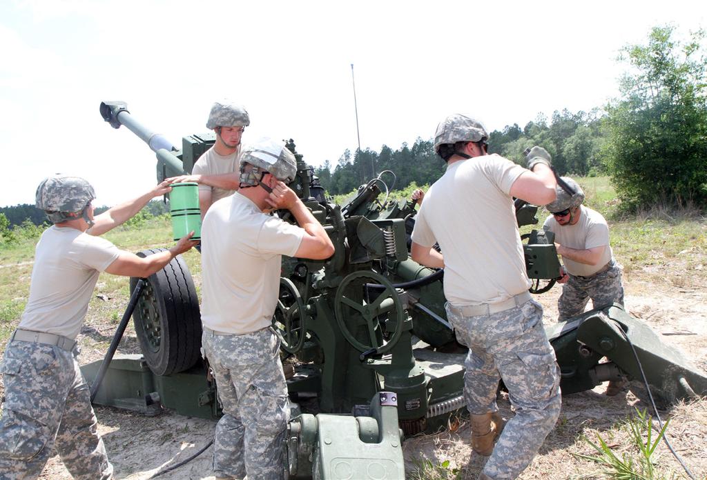 the M777A2 Howitzer for a fire mission May 9, 2013.