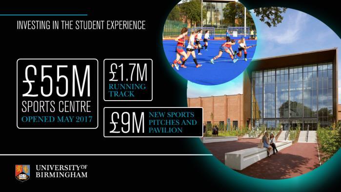 Investing in the student experience For our part, we are committed to investing in the experience that our students receive whilst they are here.