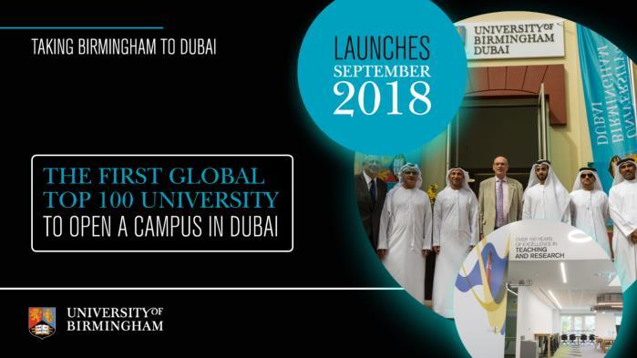 Taking Birmingham to Dubai Last week we officially launched our new campus in Dubai.