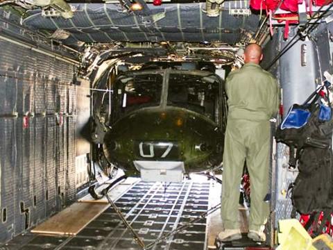 UH-1N HUEY SIMULATOR STORY Donated Huey The 58th Training Squadron s Trainer Development Flight, Monster Garage, found a UH-1N, or Huey, that was no longer needed at Marine Corps Base Camp,