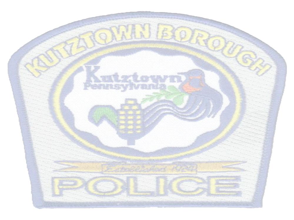 Kutztown Police Department Core Values Statement The Professional Purpose of the Kutztown Borough Police Department is to create a community environment where the quality of life for both residents