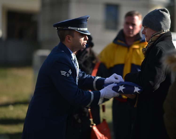 Flag Presentation Language Effective April 17, 2012, the Department of Defense (DOD) standardized the flag presentation language for military funeral honors ceremonies.