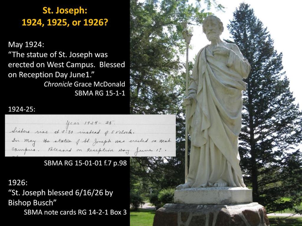 St. Joseph statue erected