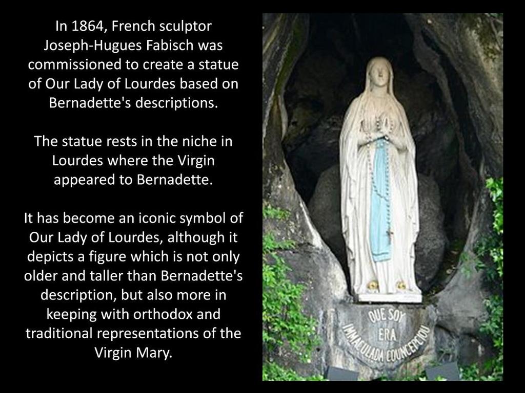In 1864, sculptor Joseph-Hugues Fabisch was commissioned to create a statue of Our Lady