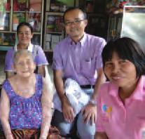 For an expected project period of four years beginning in 2007, JICA and the Government of Thailand are developing a model for providing sustainable care for the elderly.
