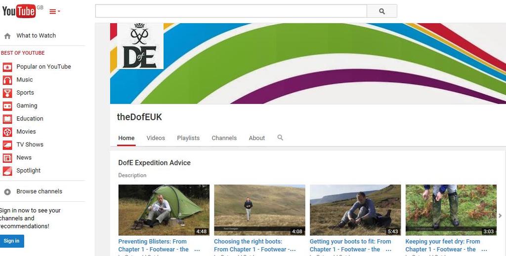 Further Information The National DofE Website www.