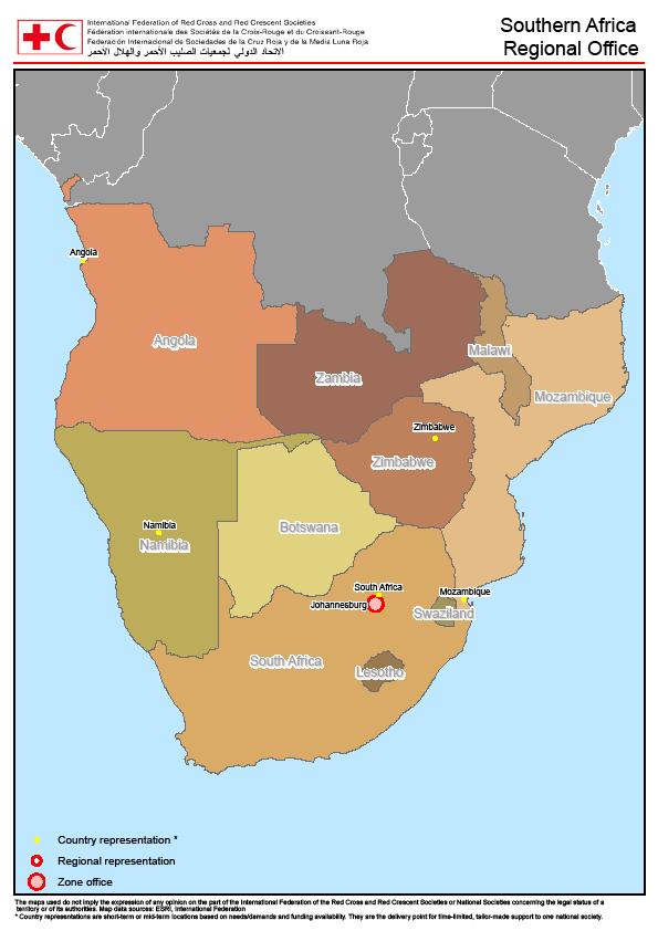 Southern Africa Regional Representation Office (SARRO) covers ten countries in Southern Africa 1.