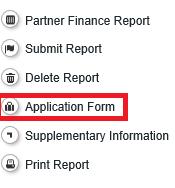 Fig.33 Application form Section Partner Report In the input field Summary of partners work describe project partner s contribution to achievement of the project outputs and results and inform also
