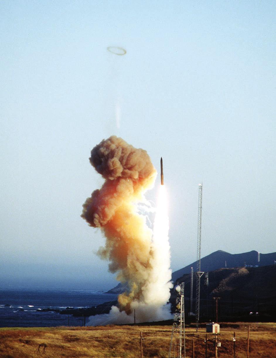 This Minuteman III missile launch illustrates two of the reasons why boost-phase interception is often more advantageous than attempting interception later in a ballistic missile s trajectory.
