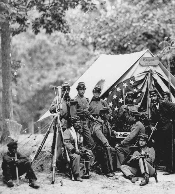 Awaiting combat, 1861: Union