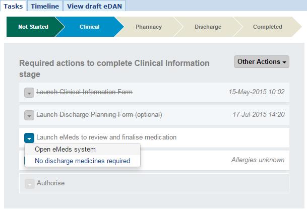 This will provide a fully integrated discharge summary, with medications and allergies automatically transferring from MedChart to PPM+ This version of PPM+ includes the new edan functionality, which