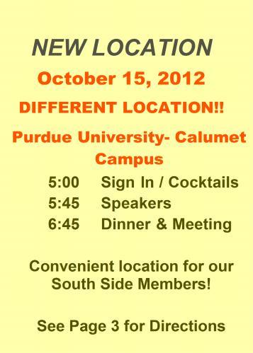 See Page 3 for Directions Action Packed Meeting: 3 Speakers You won t want to miss this opportunity to see the Purdue 3D Visualization Live and in Person!