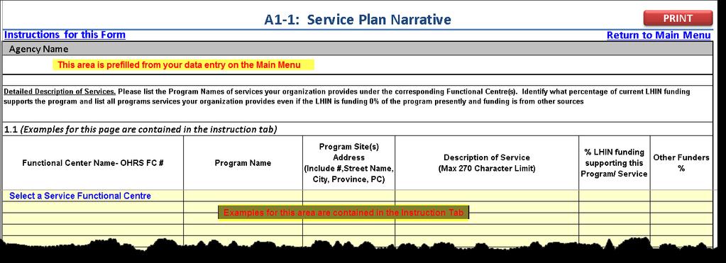 Forms: Service Plan