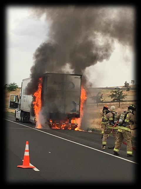 Notable Incidents and Events June 8 th, 2017- Hazmat Truck Fire on I-84 MP