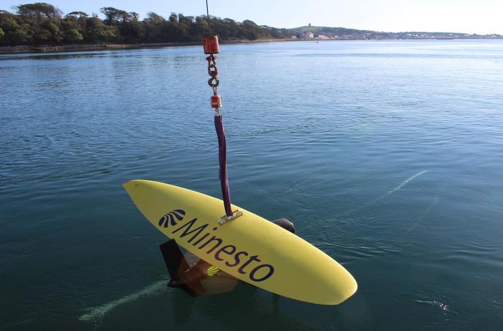 Weighing seven tonnes and operating at least 15 metres below the water surface, Deep Green s underwater kite technology can operate in waters where no other known technology can perform as