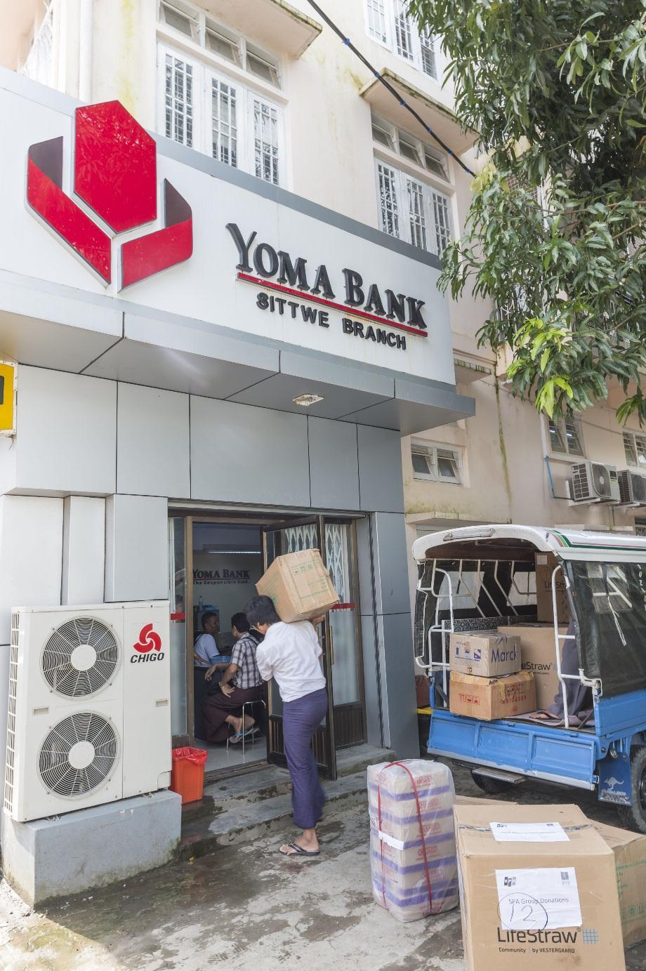 Staffs of Yoma Bank in