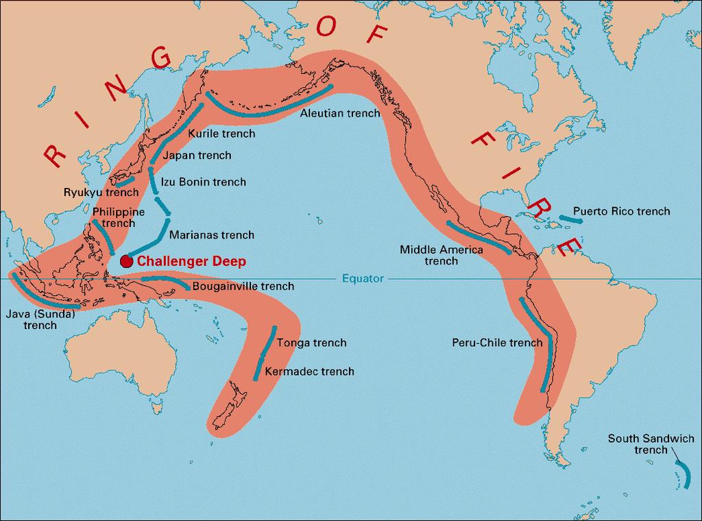 The Philippine Archipelago occupies the western ring of the Pacific Ocean (Western Segment of the Pacific Ring of Fire), a most