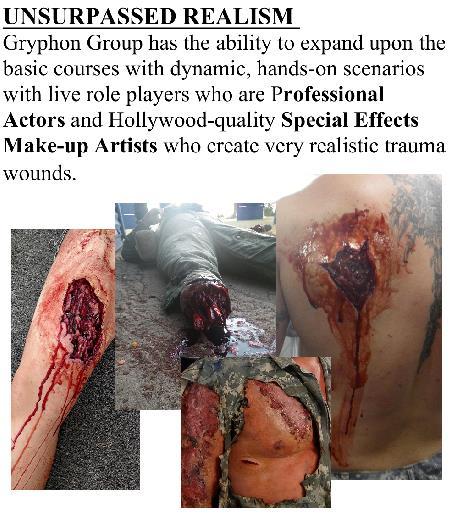 Gryphon Group and its Operational Medicine Division Cadre are specifically certified by the National Association of Emergency Medical Technicians (NAEMT) to provide TCCC Certification to American