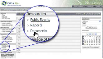 Figure 2: Ncompass home page, Non-Clinical Events links The Event Details page appears.