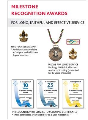 Volunteer Recognition For Long, Faithful and Effective Service Years 5 10 15 20 25