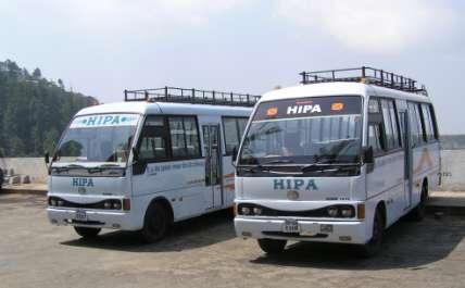 1.3.5 TRANSPORT The Institute has 2 buses and 4 light vehicles to bring participants and guests from the city. Others trips are made as per requirement. Extra vehicles are hired on need basis.