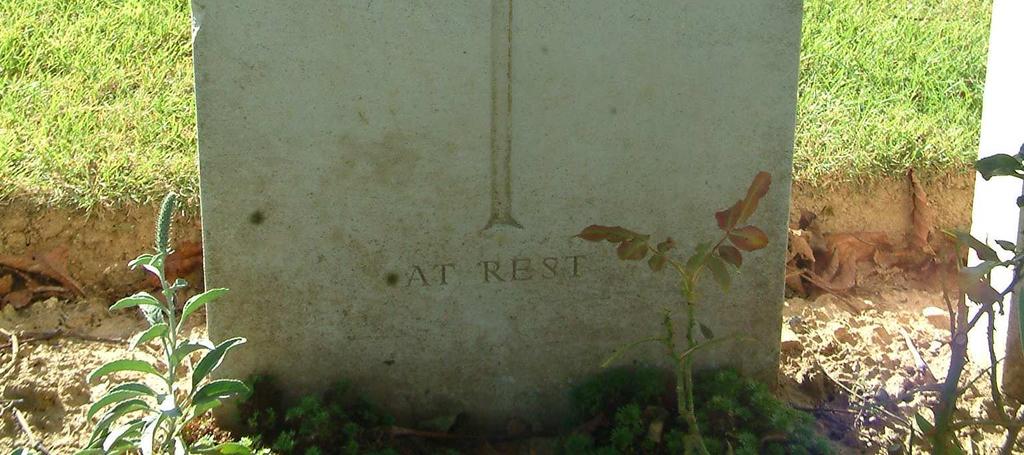 also one of the casualties who were commemorated by name on the Wye, Ashford, Kent civic war memorial, which is within the curtilage of the parish church of St. Gregory and St. Martin.