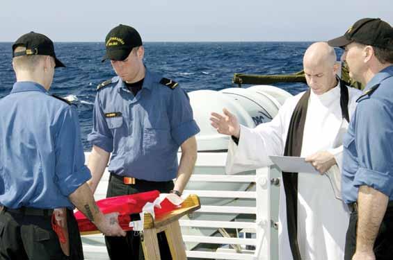 From beginning to end: A sailor s powerful connection to the sea A burial at sea takes place aboard a Royal Canadian Navy ship.