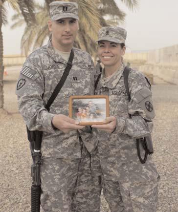 leaves parenting from a war zone, over 7,000 miles away, next to impossible. For Capt. Randy Jones and his wife, 1st Sgt.
